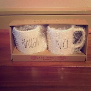 Rae Dunn Holiday Mugs Naughty and Nice